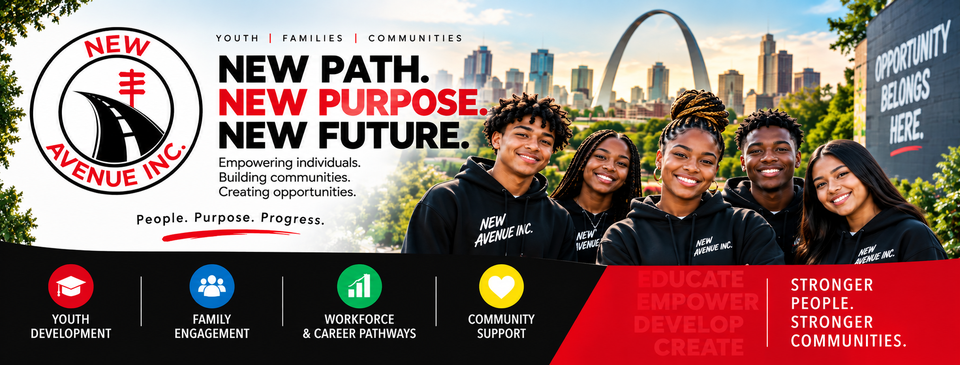 New Avenue Inc. — New Path. New Purpose. New Future. Empowering individuals. Building communities. Creating opportunities.